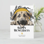 Fijne Feestdagen Anatolische Herder Hond Feestdagenkaart (Staand voorkant)