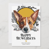 Fijne feestdagen Basenji Hondenkerst Feestdagenkaart (Voorkant)