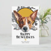 Fijne feestdagen Basenji Hondenkerst Feestdagenkaart (Staand voorkant)