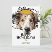 Fijne feestdagen Borzoi Dog Christmas Feestdagenkaart (Staand voorkant)