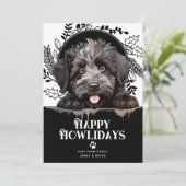 Fijne feestdagen bouvier des flandres Hondenkerst Feestdagenkaart (Staand voorkant)