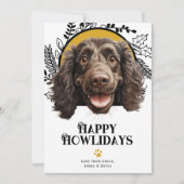 Fijne Feestdagen Boykin Spaniel Hondenkerst Feestdagenkaart (Voorkant)