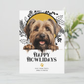 Fijne feestdagen Briard Dog Christmas Feestdagenkaart (Staand voorkant)