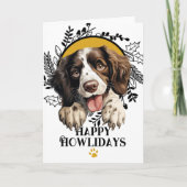 Fijne feestdagen Engels Springer Spaniel Kerstmis (Voorkant)