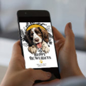 Fijne feestdagen Engels Springer Spaniel Kerstmis Feestdagenkaart