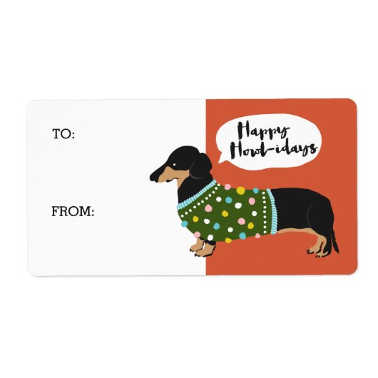 Fijne feestdagen etiket (Voorkant)