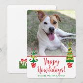 Fijne feestdagen foto feestdagenkaart (Voorkant / Achterkant)