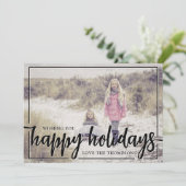 Fijne Feestdagen Foto Feestdagenkaart (Staand voorkant)