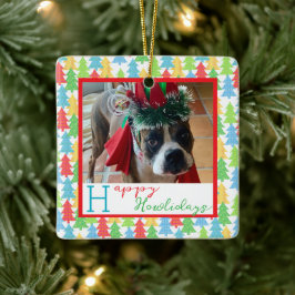 Fijne feestdagen Foto Ornament