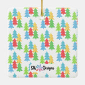 Fijne feestdagen Foto Ornament (Achterkant)