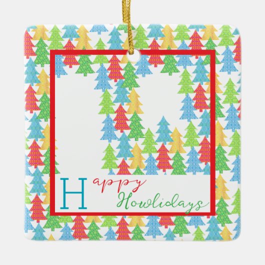 Fijne feestdagen Foto Ornament (Voorkant)