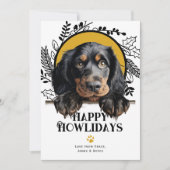 Fijne feestdagen Gordon Setter Dog Feestdagenkaart (Voorkant)