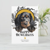 Fijne feestdagen Gordon Setter Dog Feestdagenkaart (Staand voorkant)