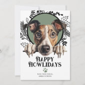 Fijne feestdagen Greyhound Dog Christmas Feestdagenkaart (Voorkant)