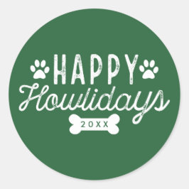 Fijne feestdagen | Groene vakantie Ronde Sticker