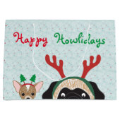 Fijne feestdagen groot cadeauzakje (Voorkant)