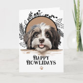 Fijne Feestdagen Havanese Hond Kerstmis (Voorkant)