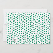 Fijne feestdagen Hond Dalmatische Kerstkaart Kaart (Achterkant)