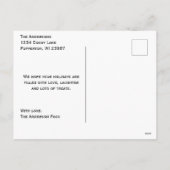 Fijne feestdagen Hond Foto Kerstmis (Achterkant)