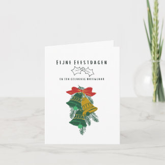 Fijne Feestdagen (in de vorm van een Nederlandse k Kaart