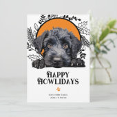 Fijne feestdagen Kerry Blue Terrier Kerstmis Feestdagenkaart (Staand voorkant)