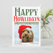 Fijne feestdagen Kerst Hondenliefhebber Groeten Feestdagenkaart (Staand voorkant)