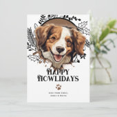 Fijne feestdagen Kooikerhondje Hond Kerst Feestdagenkaart (Staand voorkant)