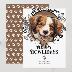 Fijne feestdagen Kooikerhondje Hond Kerst Feestdagenkaart