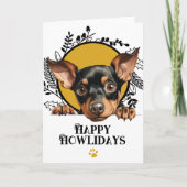 Fijne Feestdagen Manchester Terrier Hond Kerstmis (Voorkant)