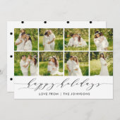 Fijne Feestdagen Moderne Fotocollagekaart Feestdagenkaart (Voorkant / Achterkant)