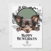 Fijne feestdagen Mudi Dog Christmas Feestdagenkaart (Voorkant)