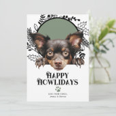 Fijne feestdagen Mudi Dog Christmas Feestdagenkaart (Staand voorkant)