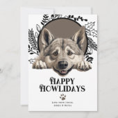 Fijne feestdagen Noorse Elandhond Kerst Feestdagenkaart (Voorkant)