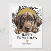 Fijne feestdagen Plott Hound Dog Christmas Feestdagenkaart (Voorkant)