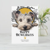 Fijne feestdagen Pumi Dog Christmas Feestdagenkaart (Staand voorkant)