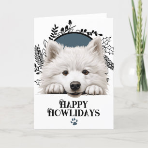 Fijne feestdagen Samoyed Dog Christmas