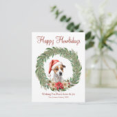 Fijne feestdagen Schattige Jack Russel Dog (Staand voorkant)