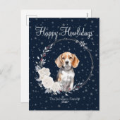 Fijne feestdagen Schattigee Beagle Dog (Voorkant / Achterkant)