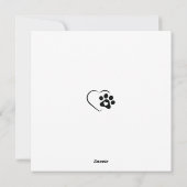 Fijne feestdagen Schattigee Bloedhond Feestdagenkaart (Achterkant)