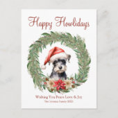 Fijne feestdagen Schattigee Miniatuur Schnauzer Do (Voorkant)