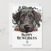 Fijne feestdagen Schotse Deerhound Dog Christmas Feestdagenkaart (Voorkant)