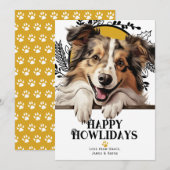 Fijne feestdagen Shetland Sheepdog Kerstmis Feestdagenkaart (Voorkant / Achterkant)