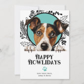 Fijne feestdagen Smooth Fox Terrier Hond Kerstmis Feestdagenkaart (Voorkant)