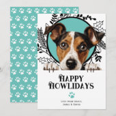 Fijne feestdagen Smooth Fox Terrier Hond Kerstmis Feestdagenkaart (Voorkant / Achterkant)