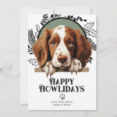 Fijne feestdagen Welsh Springer Spaniel Kerstmis Feestdagenkaart (Voorkant)