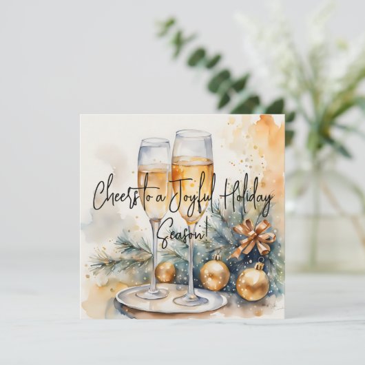 Fijne Feestdagen! Wenskaart Feestdagenkaart (Staand voorkant)