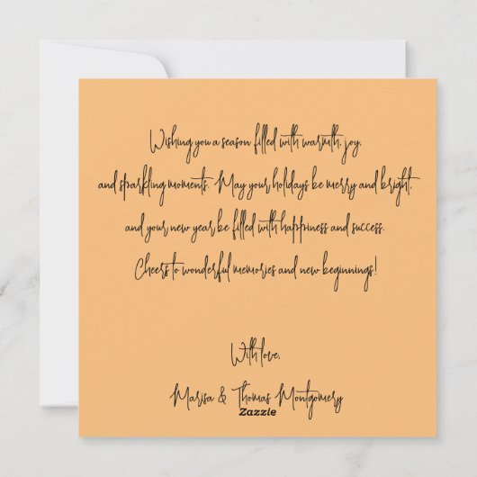 Fijne Feestdagen! Wenskaart Feestdagenkaart (Achterkant)