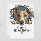 Fijne feestdagen Whippet Dog Christmas Feestdagenkaart (Voorkant)