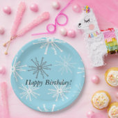 Fijne feestvlokken Happy Birthday Paper Bord (Feest)