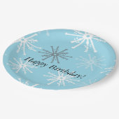 Fijne feestvlokken Happy Birthday Paper Bord (Gekanteld)